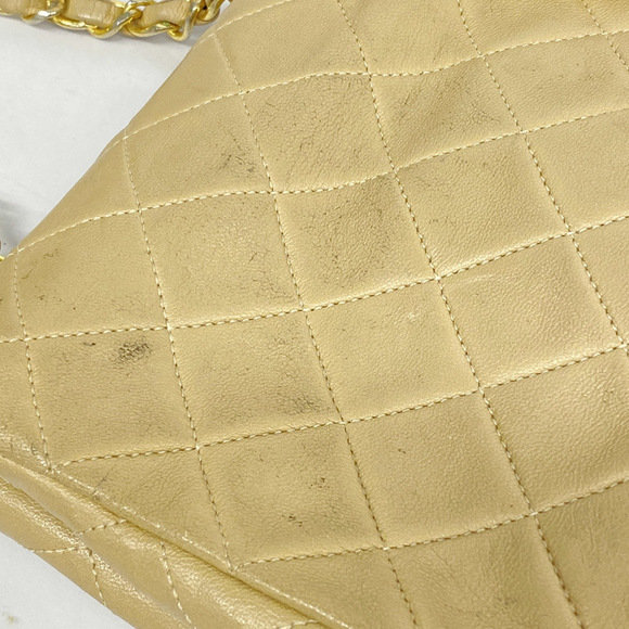 CHANEL Shoulder Bag Matelasse Chain Lambskin Beige Ladies - Picture 8 of 10